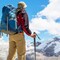 26" Metal Hiking Trekking Poles, Collapsible, Lightweight, Anti Shock, Hiking or Walking Sticks, Adjustable Hiking Pole for Men and Women